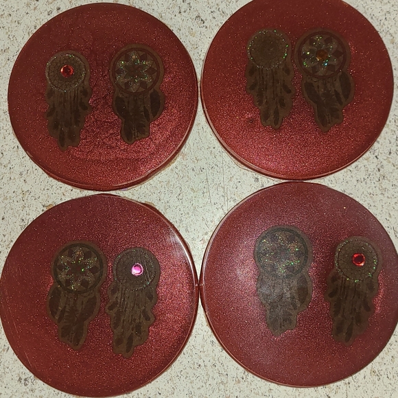 Set of 4 coasters - Picture 1 of 3